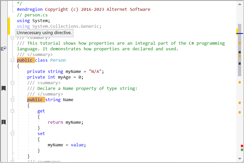 Code Editor is getting closer to Microsoft Visual Studio text editor.